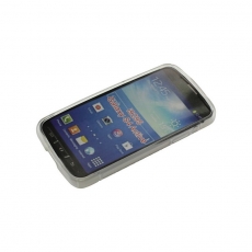 OTB TPU Case kompatibel zu Samsung Galaxy S4 Active GT-I9295 S-Curve transparent