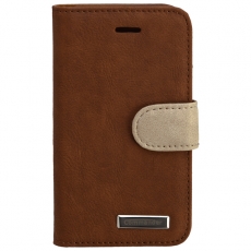 COMMANDER BOOK CASE ELITE fr iPhone 4 / 4S - Wrinkle Brown