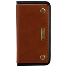 COMMANDER Book Case COMBI fr Apple iPhone 5 / 5S / SE - Brown