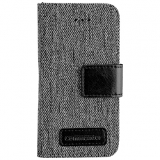 COMMANDER BOOK CASE DRESS GREY fr Apple iPhone 5 / 5S / SE