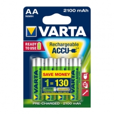 Varta Akku Rechargeable Accu Mignon AA Ready 2 Use NiMH 2100mAh 56706 - 4er Blister