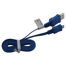 OTB Datenkabel Micro-USB - 0.95m - Flachbandkabel - blau