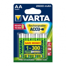 Varta Akku Rechargeable Accu Mignon AA Ready 2 Use NiMH 2600mAh 5716 - 4er Blister