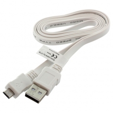 OTB Datenkabel Micro-USB - 0.95m - Flachbandkabel - wei