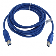 OTB Datenkabel USB 3.0 Typ A auf Typ B - 3,0m - blau