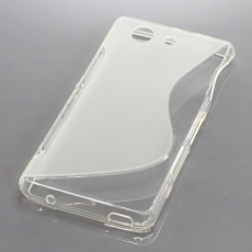 OTB TPU Case kompatibel zu Sony Xperia Z3 Compact S-Curve transparent