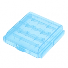 Transportbox f�r Akkus / Batterien - Mignon (AA) / Micro (AAA) - 4er-Box blau
