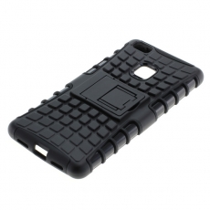OTB Shockproof Case mit Stnder kompatibel zu Huawei P9 Lite schwarz