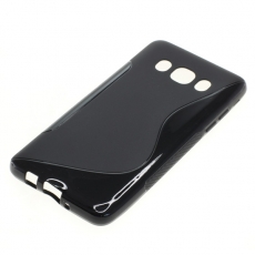 OTB TPU Case kompatibel zu Samsung Galaxy J5 (2016) SM-J510 S-Curve schwarz