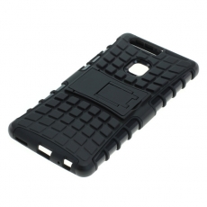 OTB Shockproof Case mit St�nder kompatibel zu Huawei P9 Plus schwarz