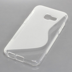 OTB TPU Case kompatibel zu Samsung Galaxy A3 (2017) S-Curve transparent
