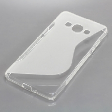 OTB TPU Case kompatibel zu Samsung Galaxy J3 (2017) S-Curve transparent