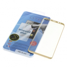 OTB Displayschutzglas Full Cover 3D passend fr Samsung Galaxy S8 gold