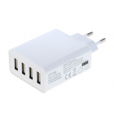 OTB Ladeadapter USB - 5,0A 4-Port Multiadapter mit Auto-ID - wei
