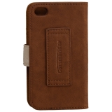 COMMANDER BOOK CASE ELITE fr iPhone 4 / 4S - Wrinkle Brown