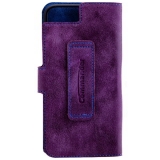 COMMANDER BOOK CASE ELITE für Apple iPhone 7 / iPhone 8 - Purple/Blue