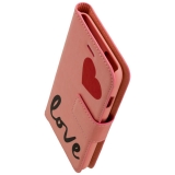 URBAN IPHORIA Book & Cover LOVE fr Apple iPhone 7 / iPhone 8 - Pink