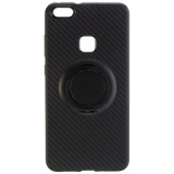 PETER J�CKEL Finger Loop Cover Carbon Style f�r Huawei P10 Lite - Black