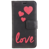 URBAN STYLE Book & Cover LOVE fr Apple iPhone X - Black