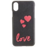 URBAN STYLE Book & Cover LOVE fr Apple iPhone X - Black