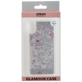 URBAN STYLE Back Cover GLAMOUR fr Apple iPhone X - Silver