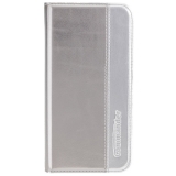 COMMANDER BOOK CASE Gentle Metallic Duo für Apple iPhone X - Grey / Silver