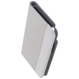 COMMANDER BOOK CASE Gentle Metallic Duo fr Apple iPhone X - Grey / Silver