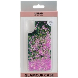 URBAN STYLE Back Cover GLAMOUR BLACK FRAME fr Apple iPhone X - Pink