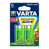 Varta Akku Rechargeable Accu Baby C Ready 2 Use NiMH 3000mAh 56714 - 2er-Blister