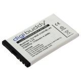digibuddy Akku kompatibel zu Nokia 3120 classic/E66/E75/5730/6600(i) slide/8800  (BL-4U) Li-Ion