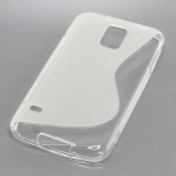 OTB TPU Case kompatibel zu Samsung Galaxy S5 SM-G900 S-Curve transparent