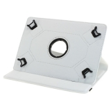 OTB Universal Rotation Bookstyle Tasche mit Halteklammer f�r Tablets bis 10 Zoll wei�