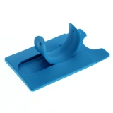 OTB Silikon Card Case f�r Smartphones - St�nderfunktion - hellblau