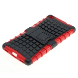 OTB Shockproof Case mit Stnder kompatibel zu Huawei P8 schwarz-rot