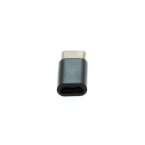 OTB Adapter - Micro-USB 2.0 Buchse auf USB Type C (USB-C) Stecker - schwarz
