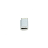 OTB Adapter - Micro-USB 2.0 Buchse auf USB Type C (USB-C) Stecker - silber - Metallgehuse