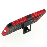 OTB Shockproof Case mit St�nder kompatibel zu Samsung Galaxy J3 (2016) SM-J320 schwarz-rot