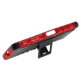 OTB Shockproof Case mit St�nder kompatibel zu Sony Xperia X schwarz-rot