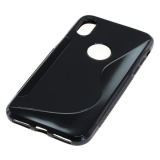 OTB TPU Case kompatibel zu Apple iPhone X S-Curve schwarz